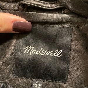 Madewell washed leather jacket MEDIUM